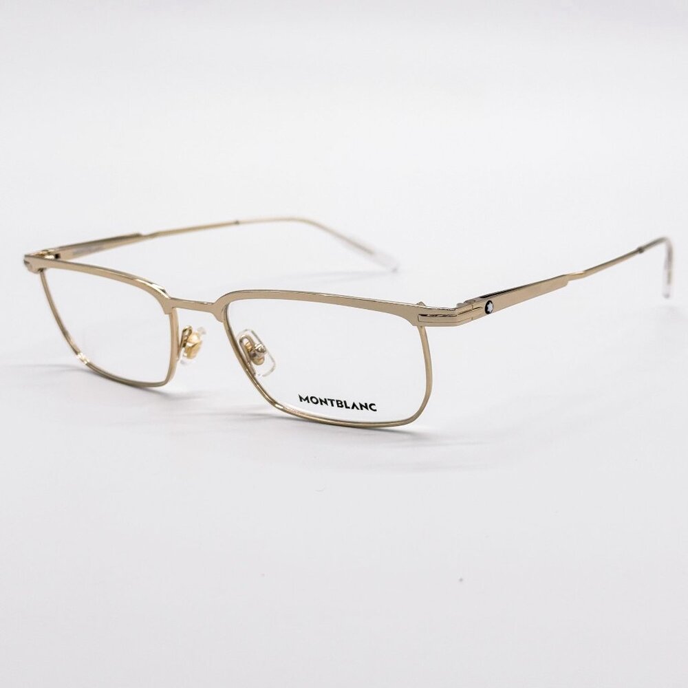 NEW MONTBLANC EYEGLASSES MB0219O 002 GOLD MEN EYEWEAR MONTBLANC